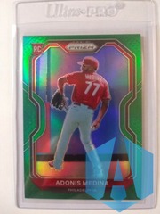 2021 Panini Adonis Medina RC #56 Green Prizm Parallel